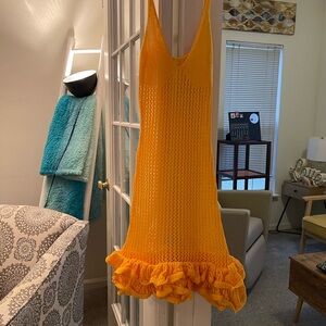 Vibrant Yellow Knit Dress